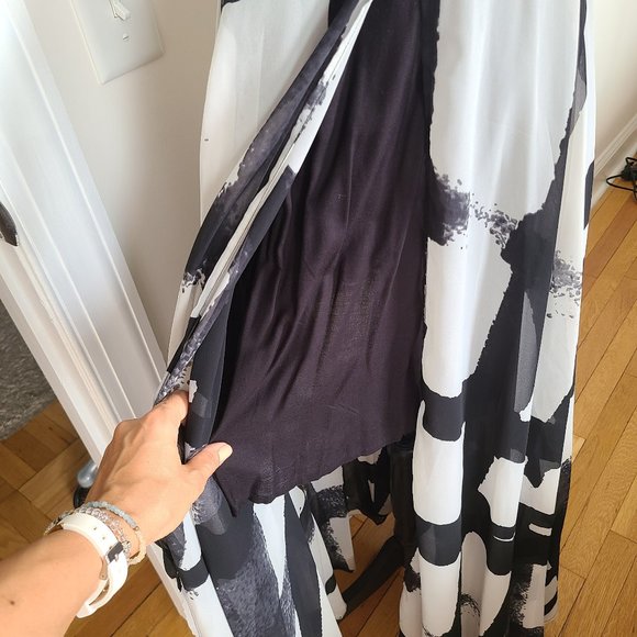 Religion UK Flowy Panel Maxi Mini Abstract Printed Dress - Picture 3 of 7